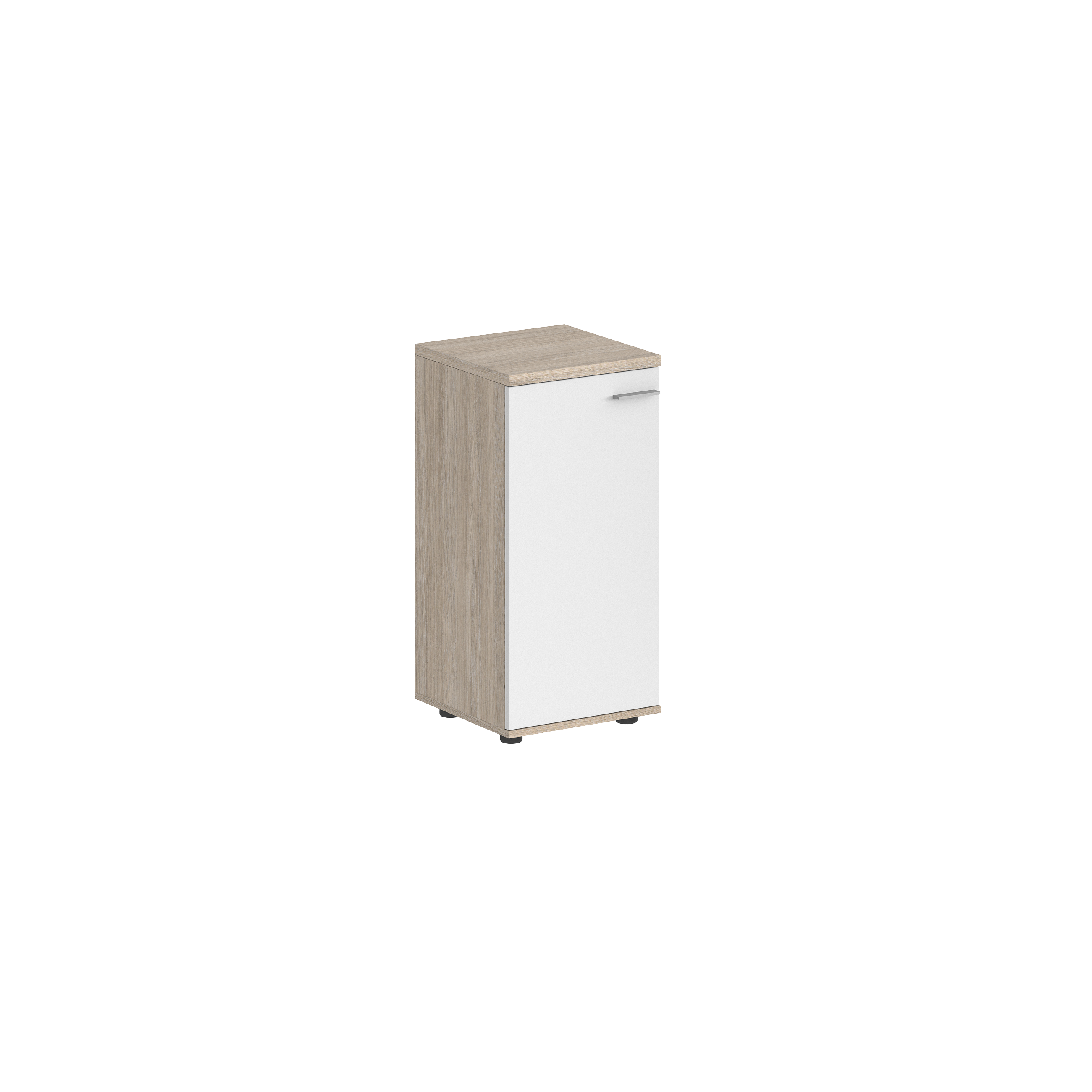 Шкаф низкий 400х400х825, 1 дв., з.ст ЛДСП, левый SG.816.OL.WH.L