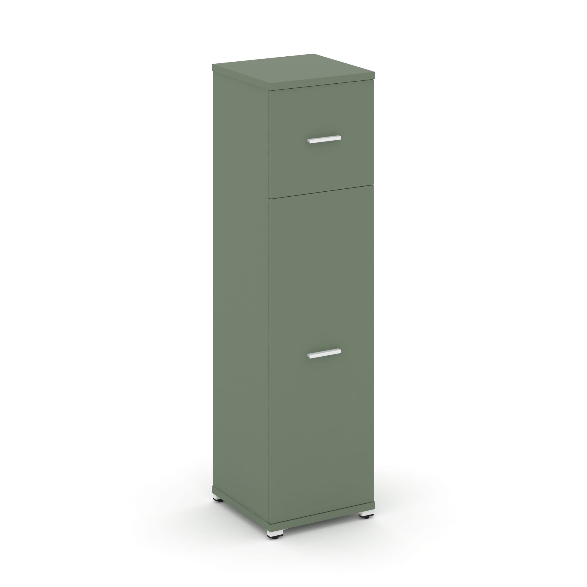 Concept Шкаф 1 узкая секция, 4 ниши CN.STU-414 W Кобо/Металл Белый 420*420*1554