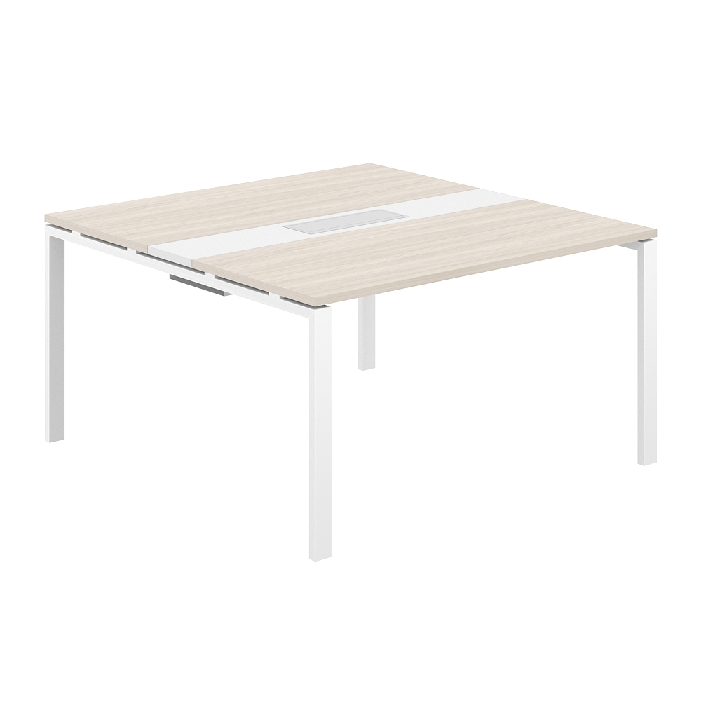 Стол переговорный комбинированный 1400х1438х750 МК60х30 SG.282.OL.63.WH.WH