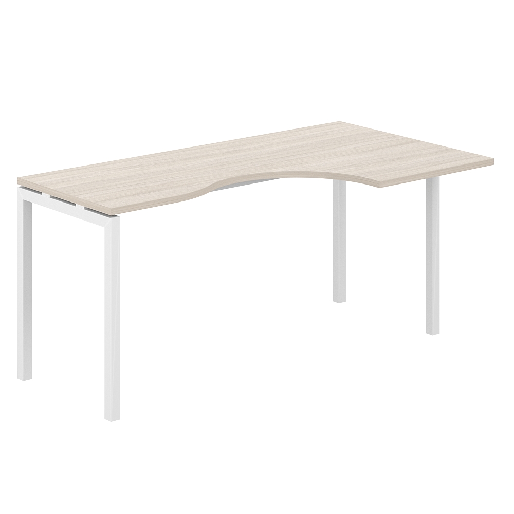 Стол эргономичный 1400х900х750 правый МК40х40 SG.231.OL.44.WH.R