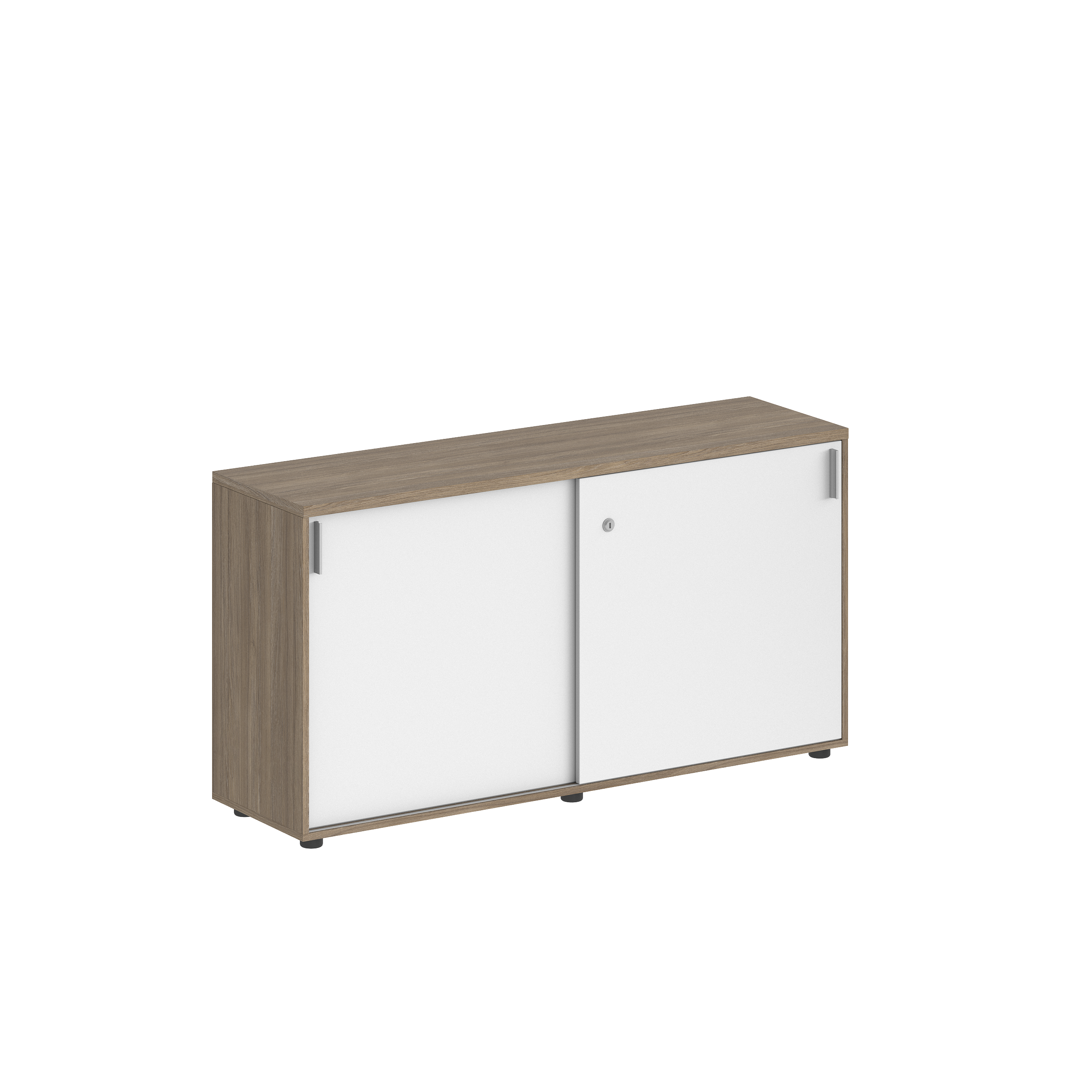 Шкаф купе 1238х400х750 низкий, с замком СГ / SG.701.OD.У / WH
