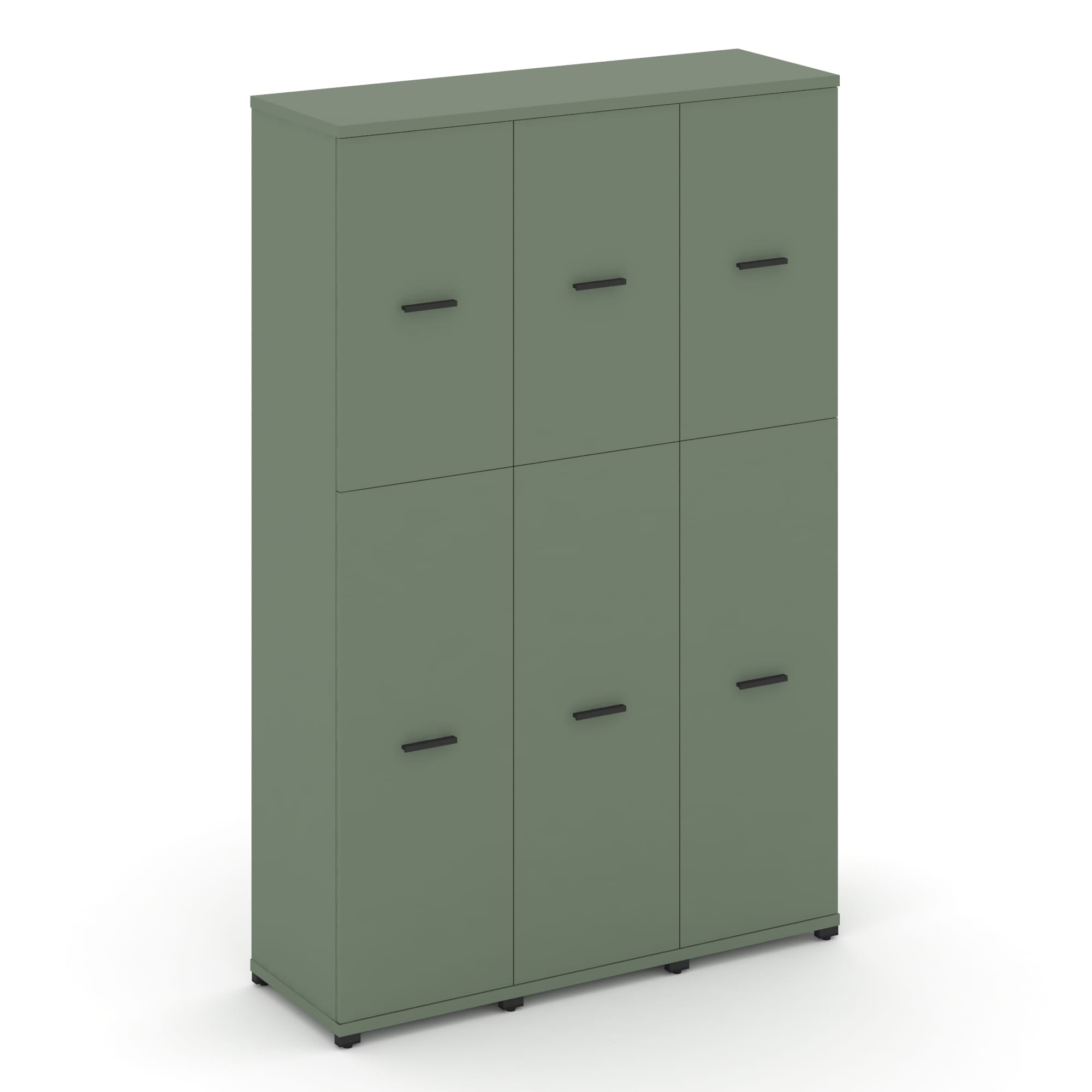 Concept Шкаф 3 узкие секции, 5 ниш CN.STU-535 B Кобо/Металл Черный 1252*420*1922