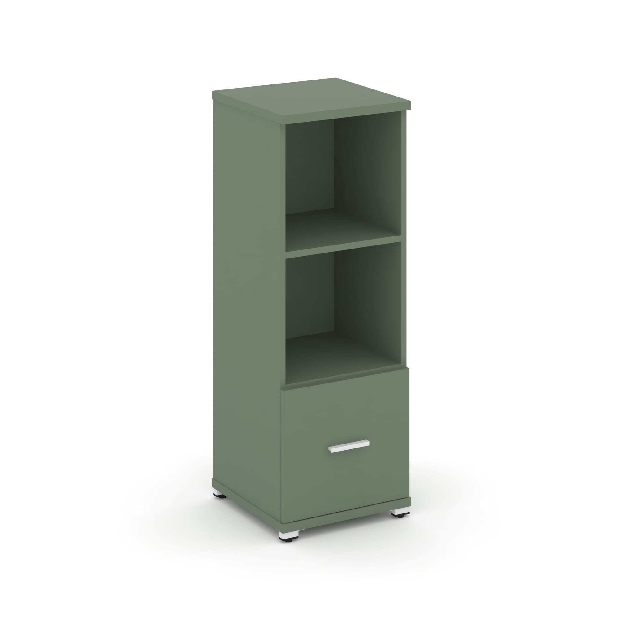 Concept Шкаф 1 узкая секция, 3 ниши CN.STU-311 W Кобо/Металл Белый 420*420*1186