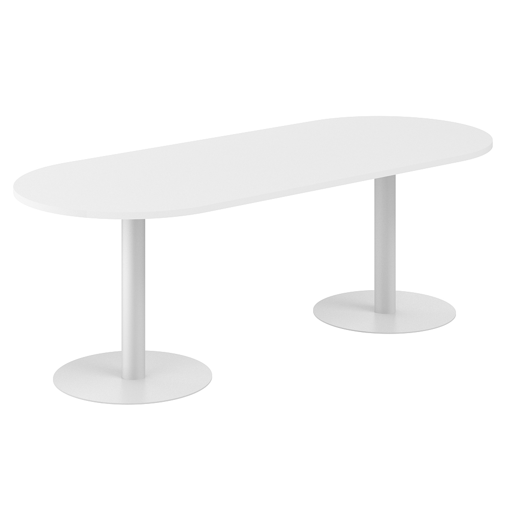 Стол переговорный овальный 2200х900х750 SG.280.WH.GR