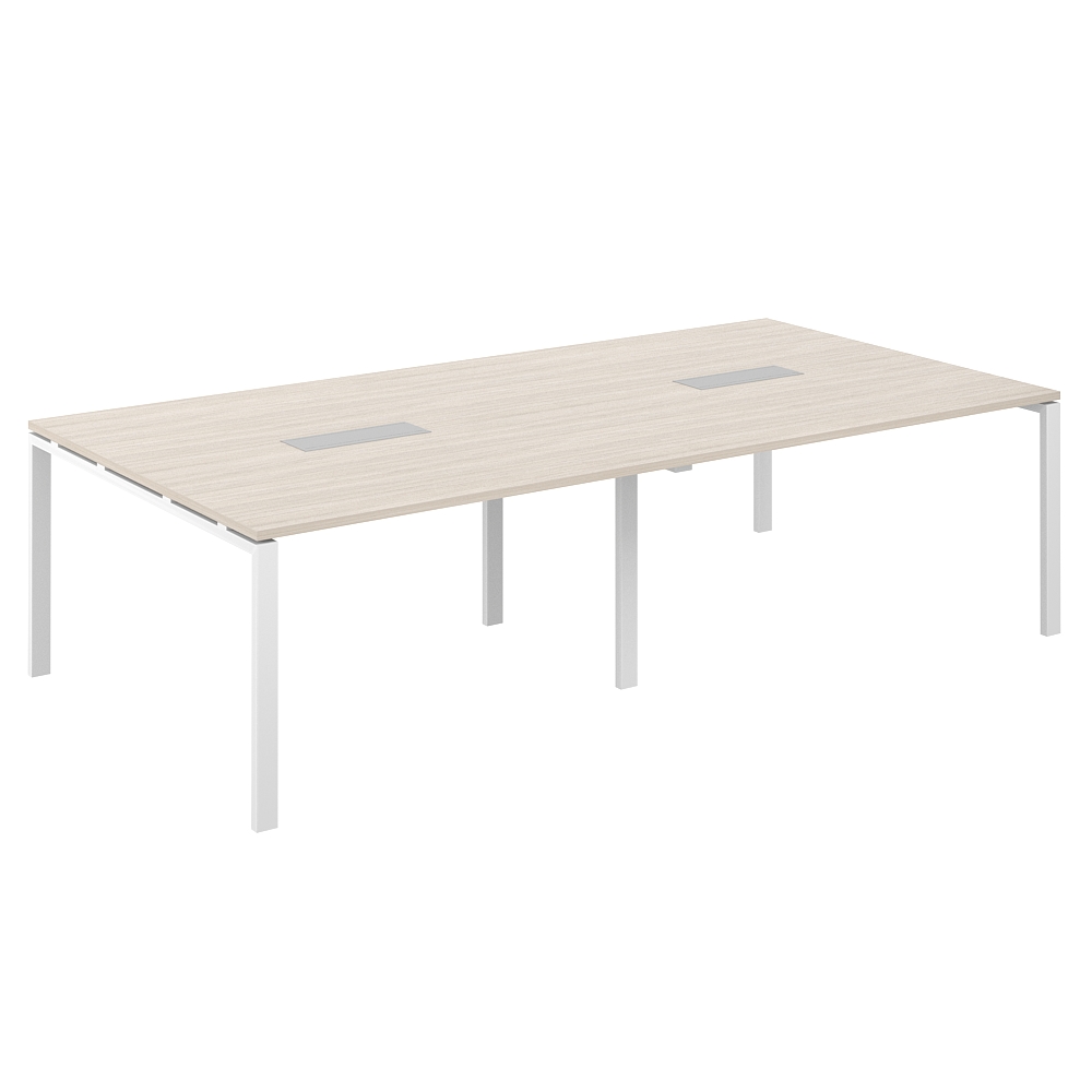 Стол переговорный 2400х1238х750 МК60х30 SG.274.OL.63.WH