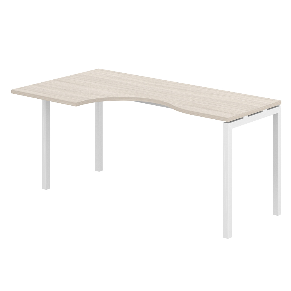 Стол эргономичный 1400х900х750 левый МК40х40 SG.231.OL.44.WH.L