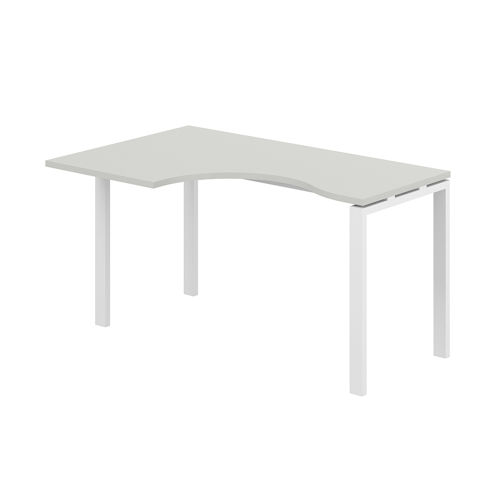 Стол эргономичный 1400х900х750 левый МК60х30 SG.231.SH.63.WH.L