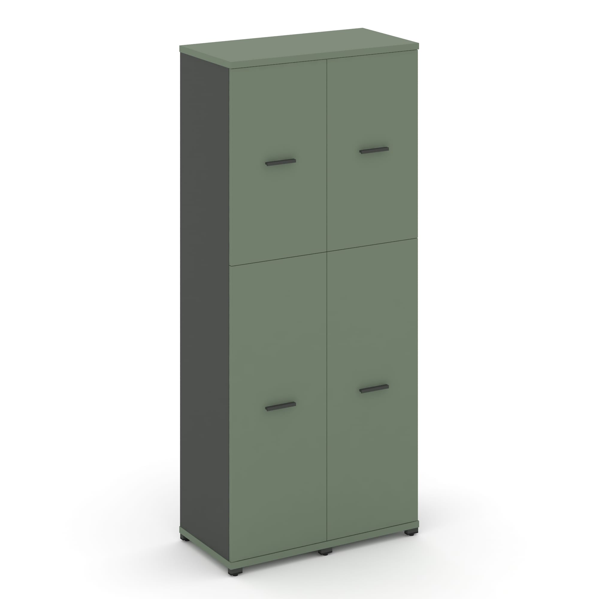 Concept Шкаф 2 узкие секции, 5 ниш CN.STU-525 A Кобо/Антрацит/Металл Антрацит 836*420*1922