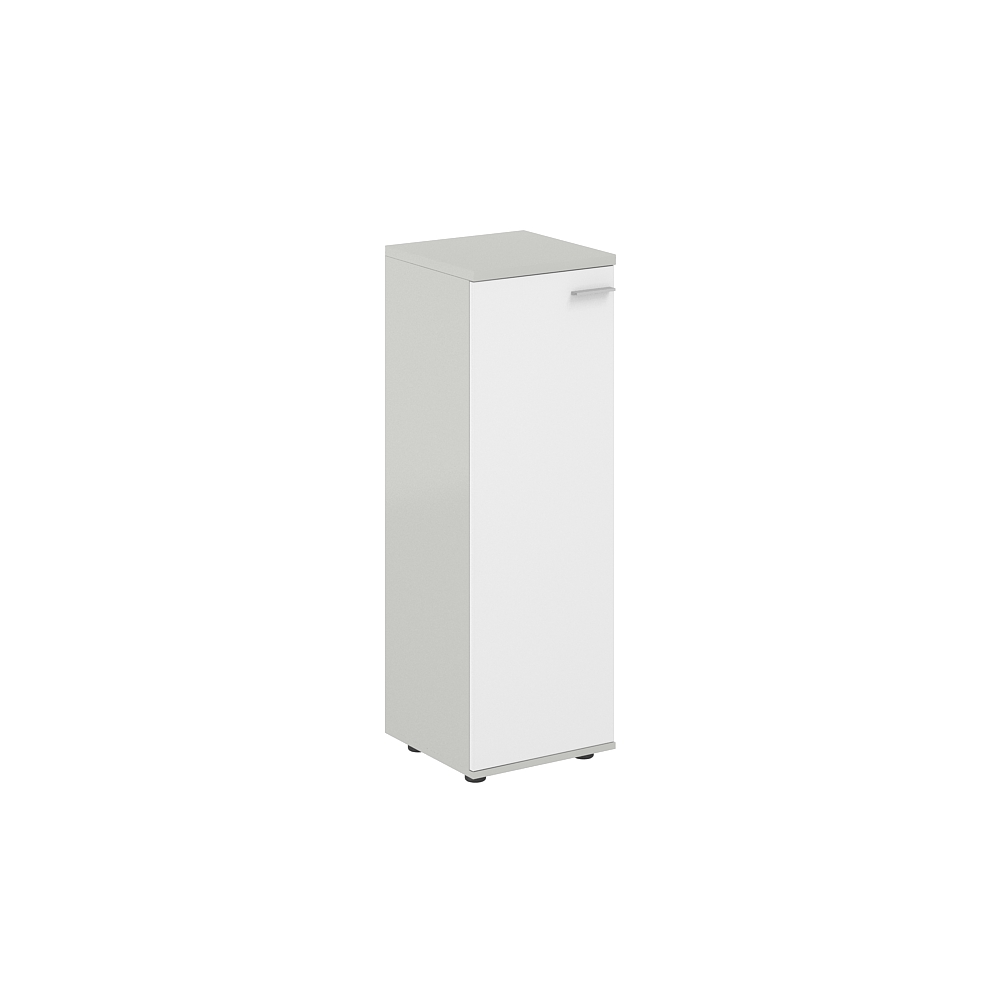 Шкаф средний 400х400х1200, 1 дв., з.ст HDF, левый SG.804.SH.WH.L