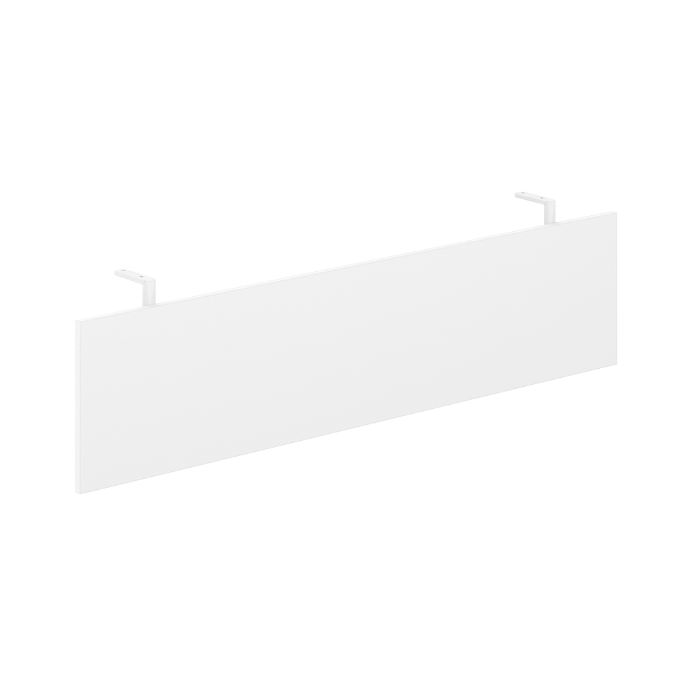 Передняя панель 1510x350x18 мм для стола 1800 на опорной тумбе с комплектом креплений AG.010.WH.WH