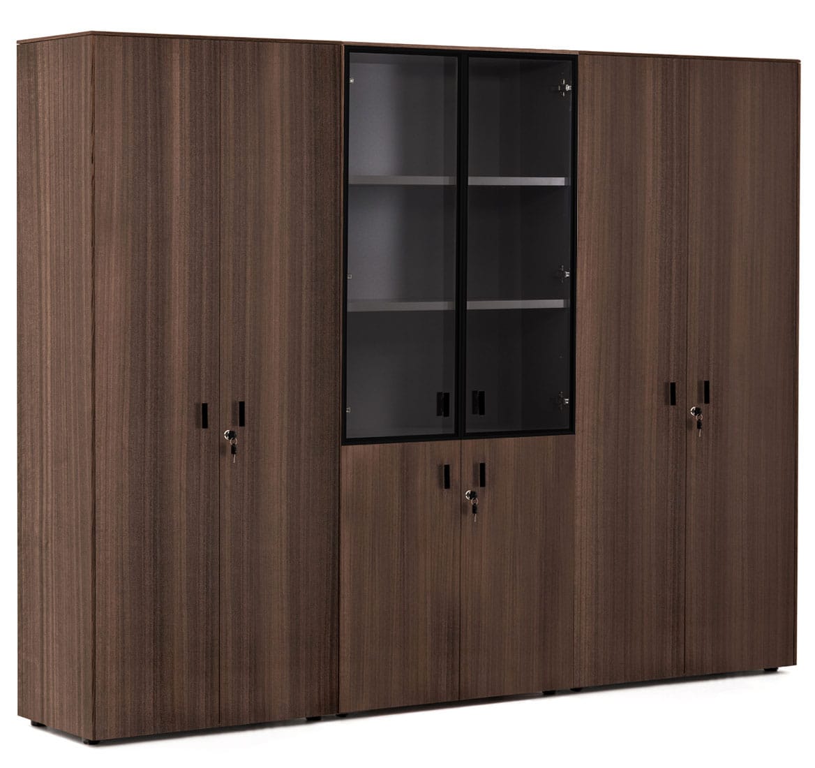 Шкаф высокий тройной комбинированный (с гардеробом) Enzo 109 733 ECL