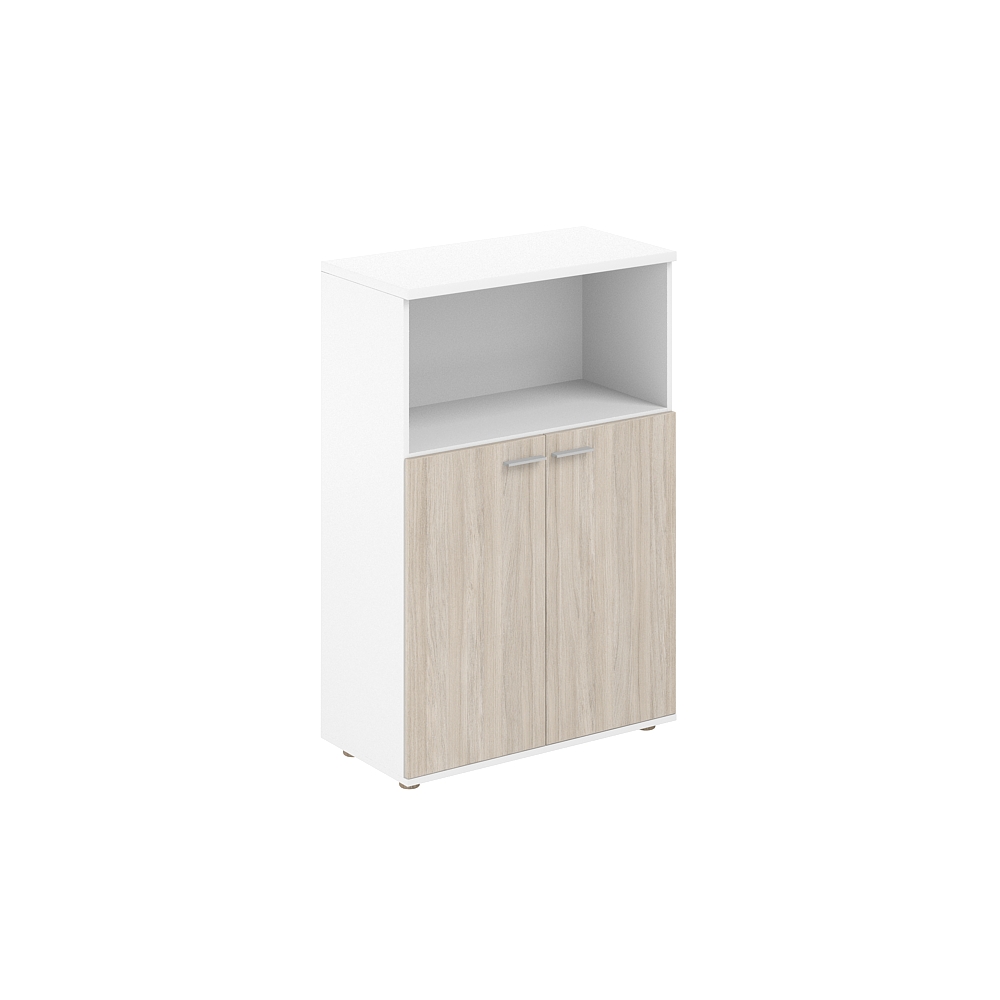 Шкаф средний с нишей 800х400х1200, 2-х дв., з.ст ЛДСП 16 мм SG.863.WH.OL