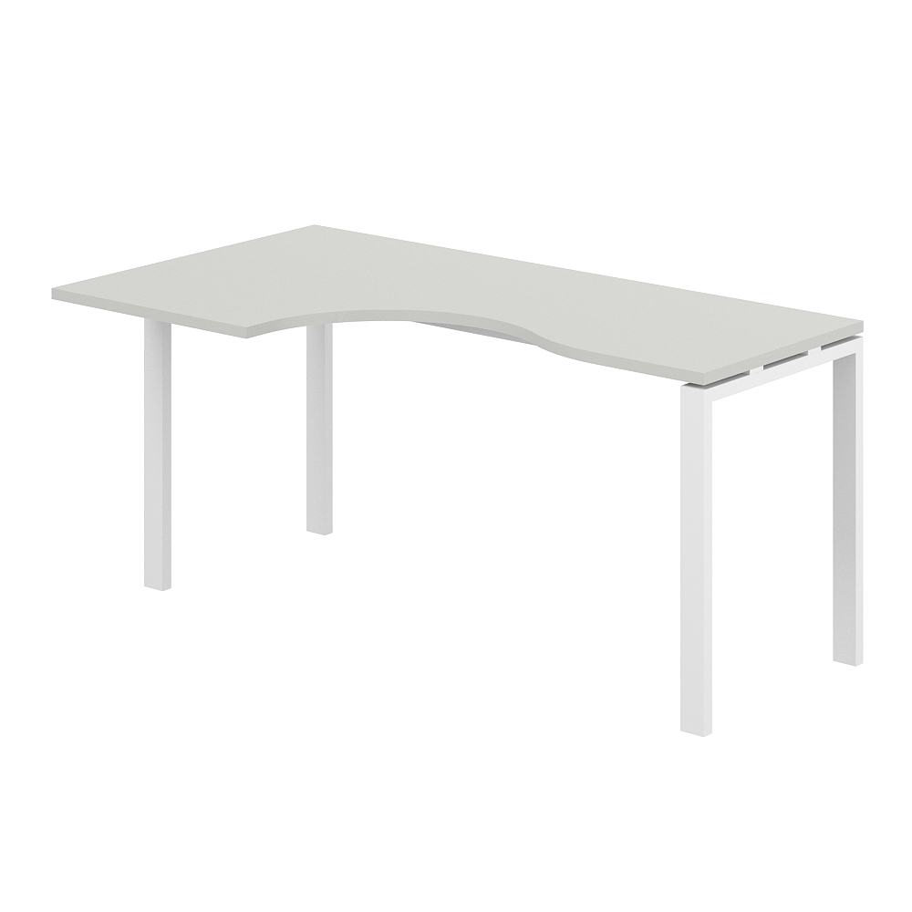 Стол эргономичный 1600х900х750 левый МК60х30 SG.232.SH.63.WH.L