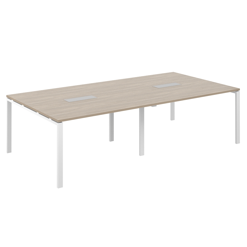 Стол переговорный 2800х1438х750 МК60х30 SG.275.OD.63.WH