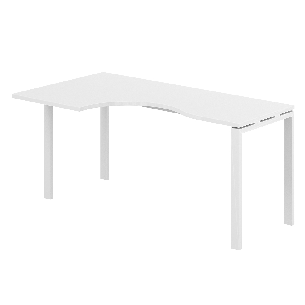 Стол эргономичный 1600х900х750 правый МК60х30 SG.232.WH.63.WH.R