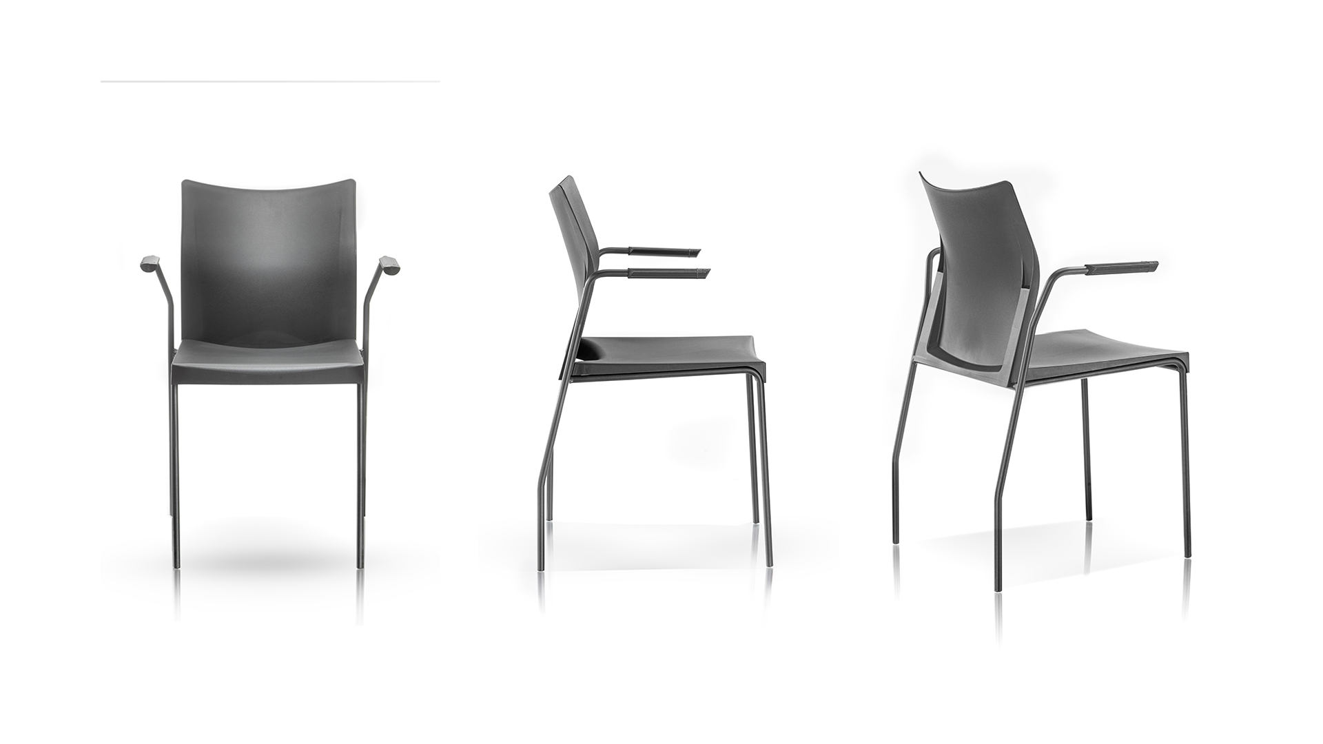 Стул Tommy с подлокотниками на 4 опорах