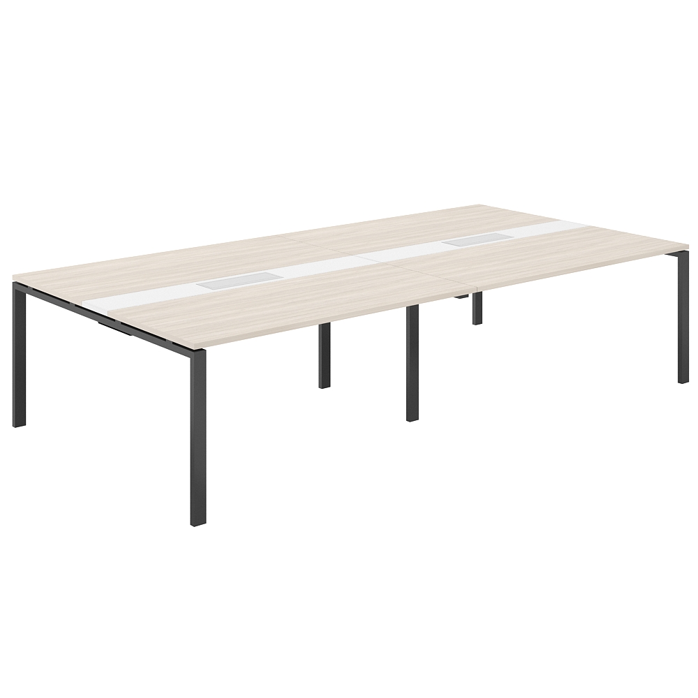 Стол переговорный комбинированный 3200х1638х750 МК60х30 SG.286.OL.63.AN.WH