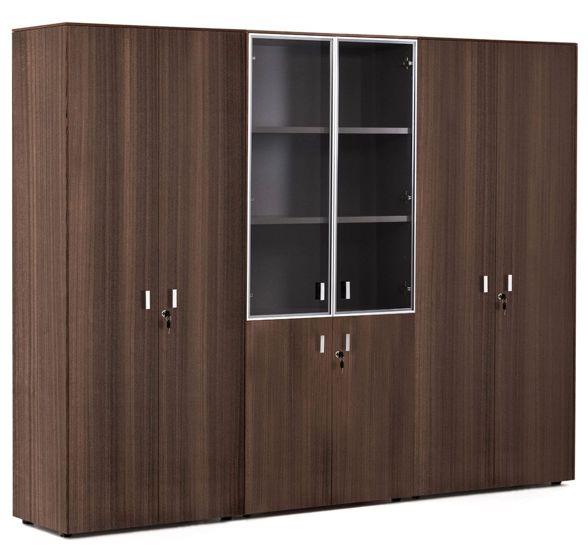 Шкаф высокий тройной комбинированный (с гардеробом) Enzo 109 733 ECL