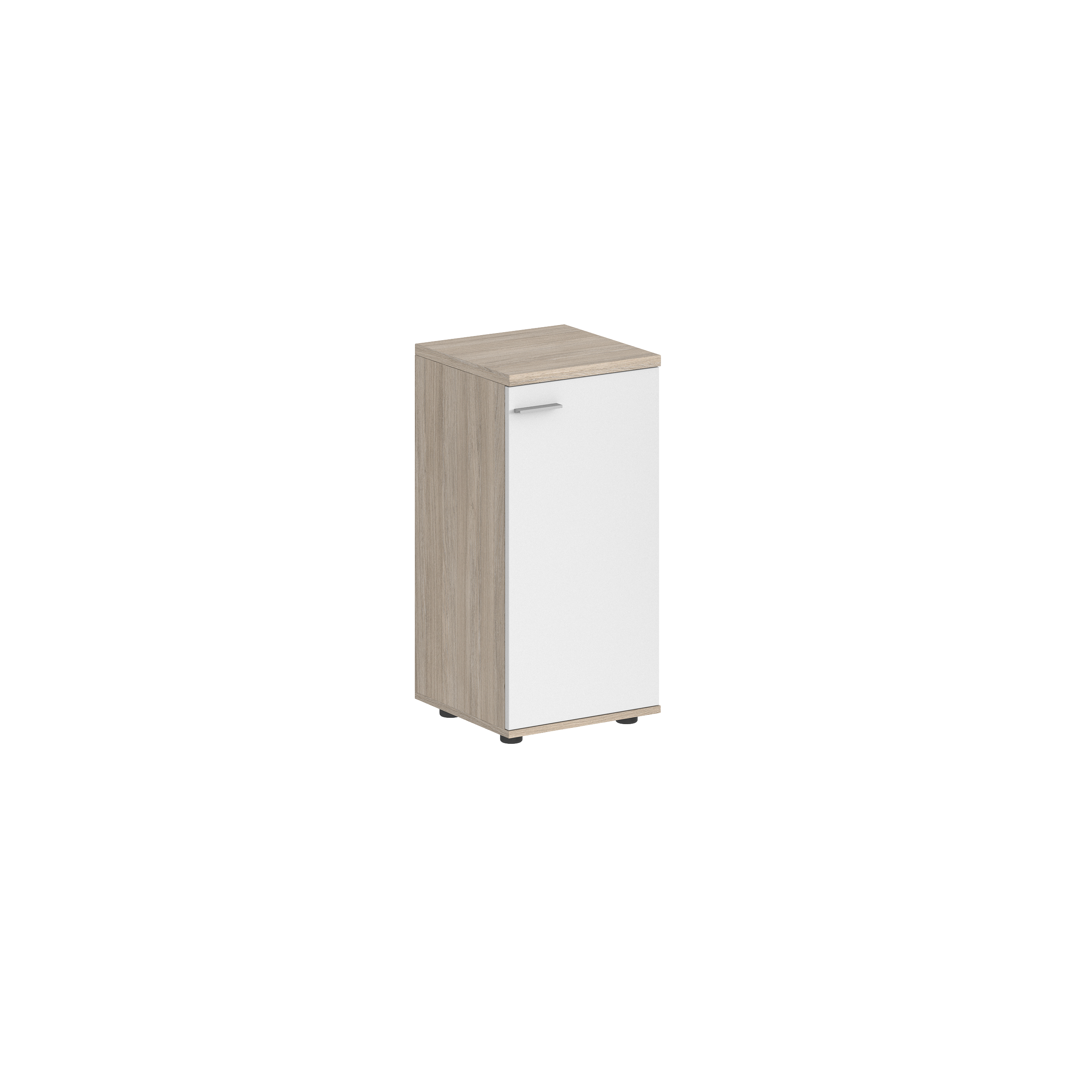 Шкаф низкий 400х400х825, 1 дв., з.ст HDF, правый SG.806.OL.WH.R