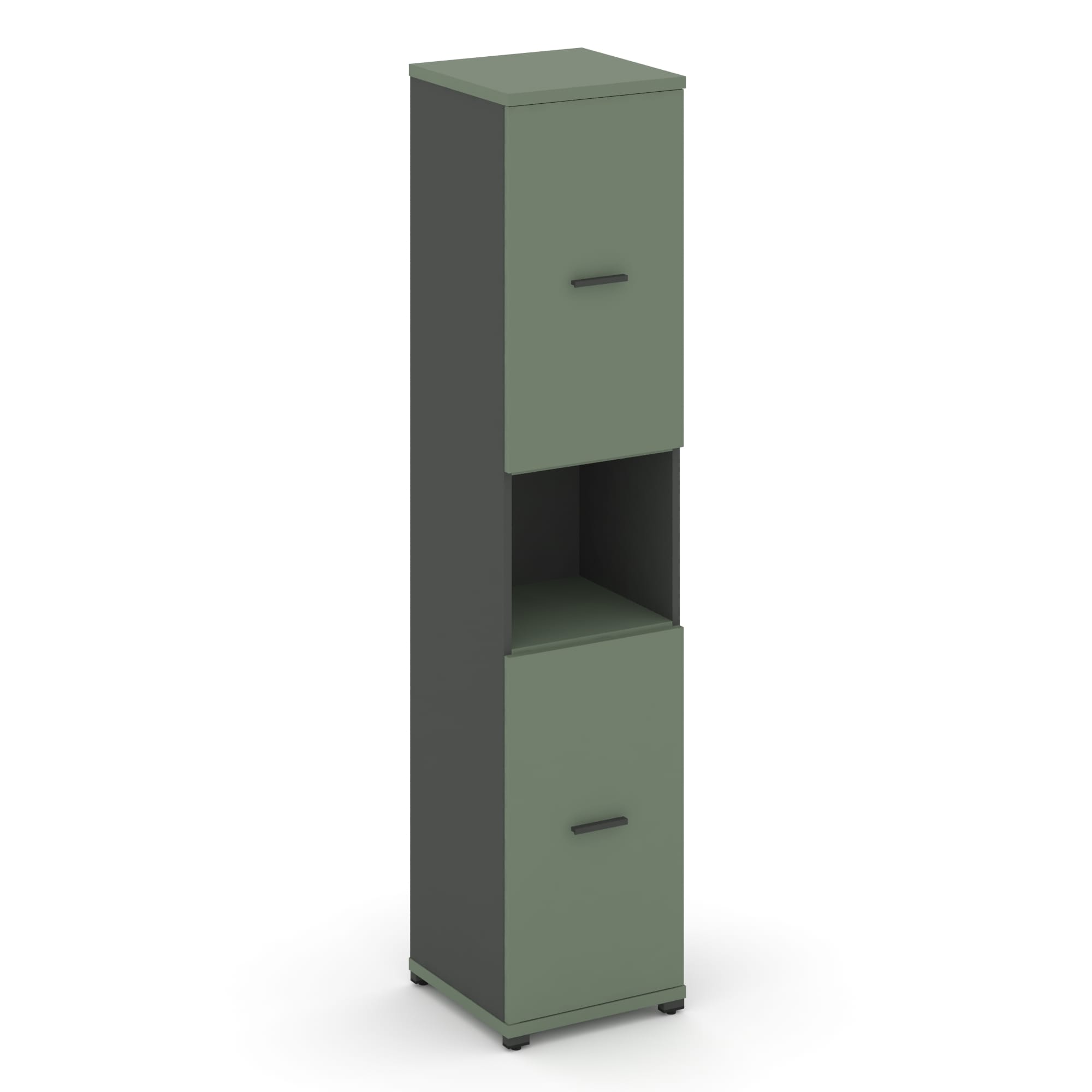 Concept Шкаф 1 узкая секция, 5 ниш CN.STU-513 A Кобо/Антрацит/Металл Антрацит 420*420*1922