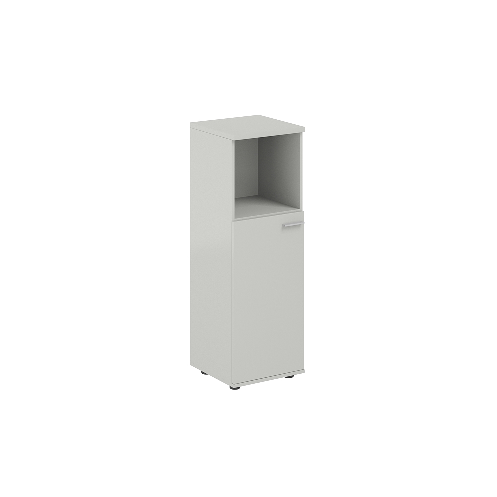 Шкаф средний с нишей 400х400х1200, 1 дв., з.ст HDF, левый SG.844.SH.SH.L