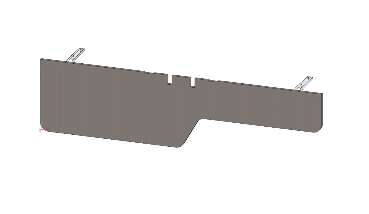 Фронталь для стола 1750 с брифингом (складская) JNS805