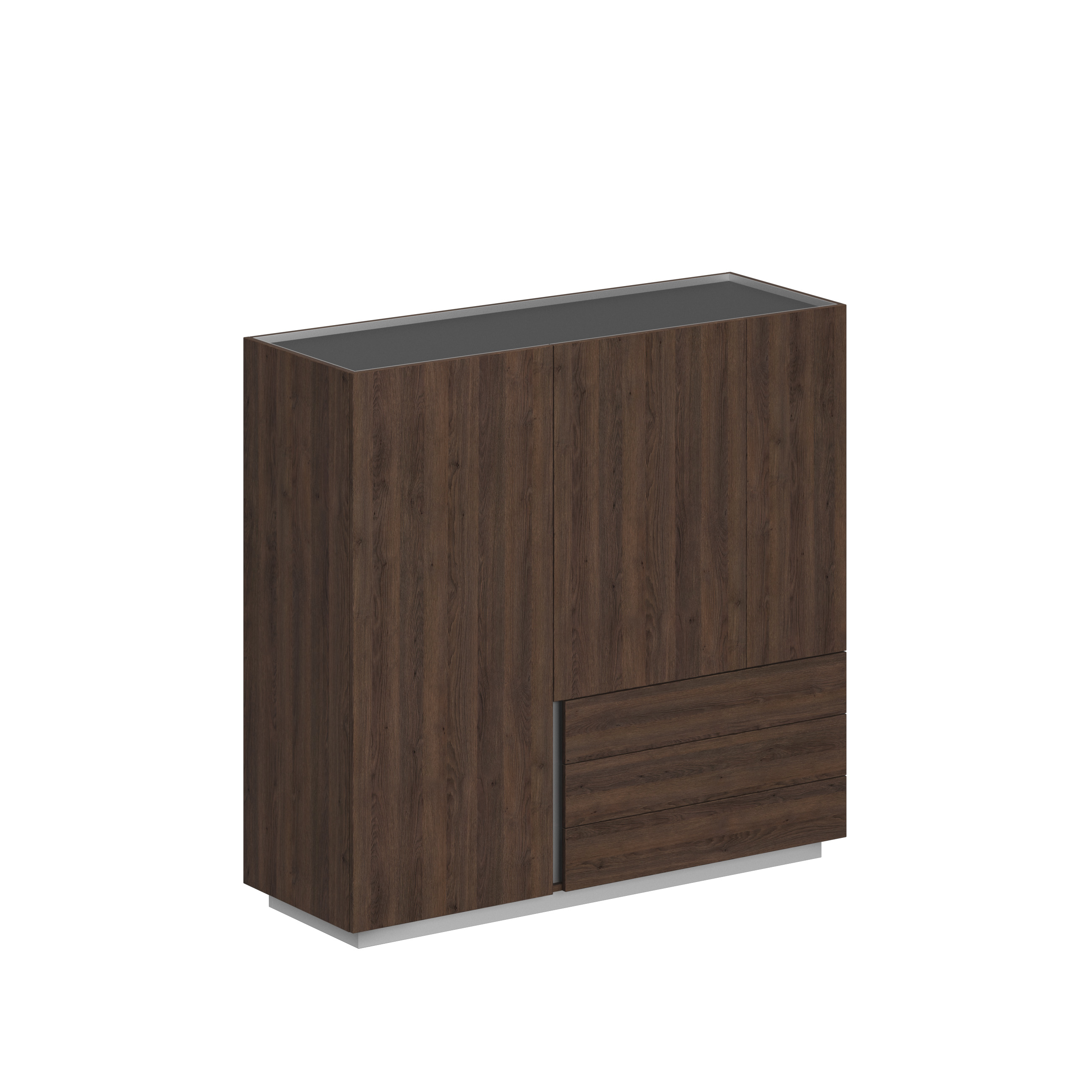Шкаф 1600x550x1520, правый OL-20-17.DT.DT.DT.R