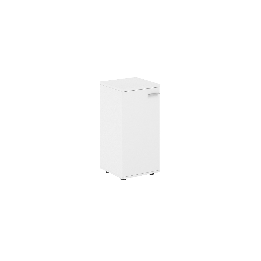 Шкаф низкий 400х400х825, 1 дв., з.ст HDF, левый SG.806.WH.WH.L