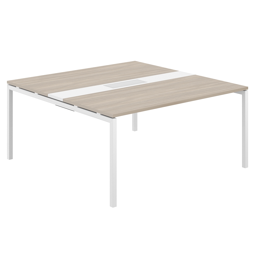 Стол переговорный комбинированный 1600х1638х750 МК40х40 SG.283.OD.44.WH.WH