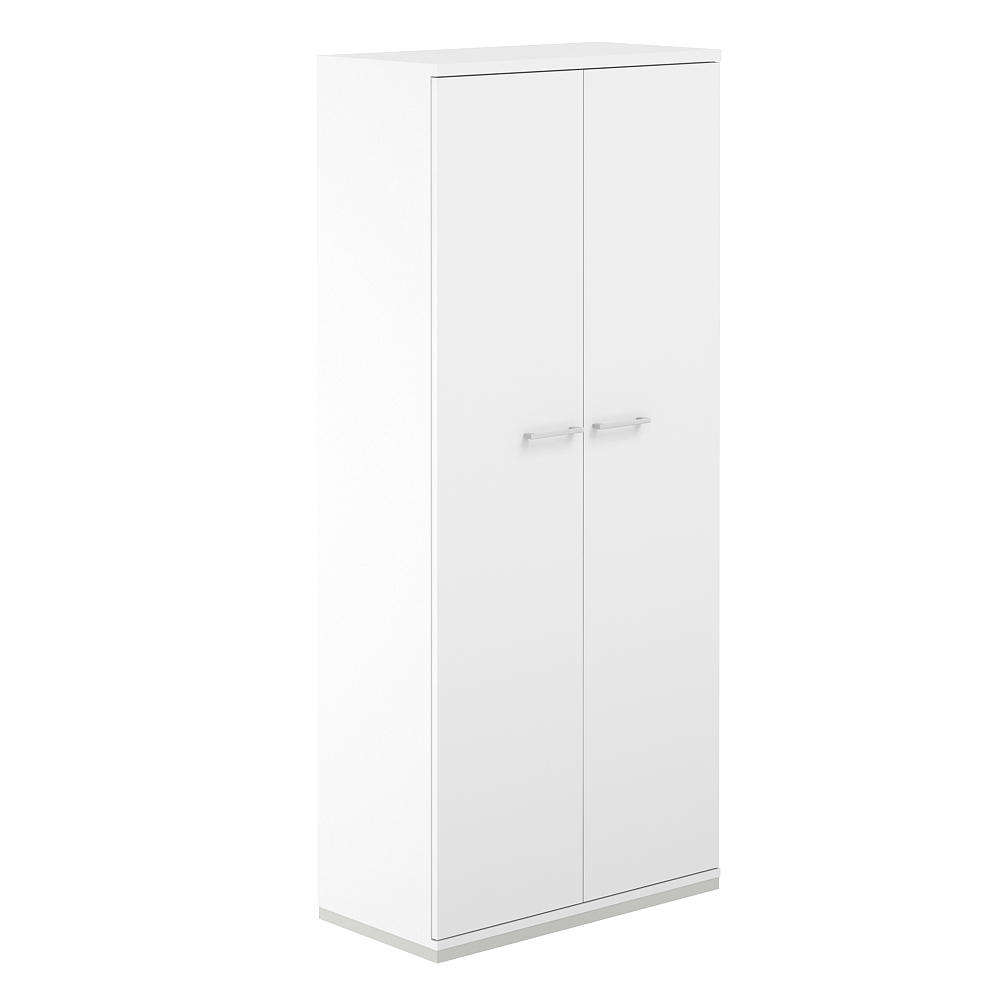 Шкаф 5 ур. 800х400х1833 с высокими дверями AG.210.WH.WH.WH