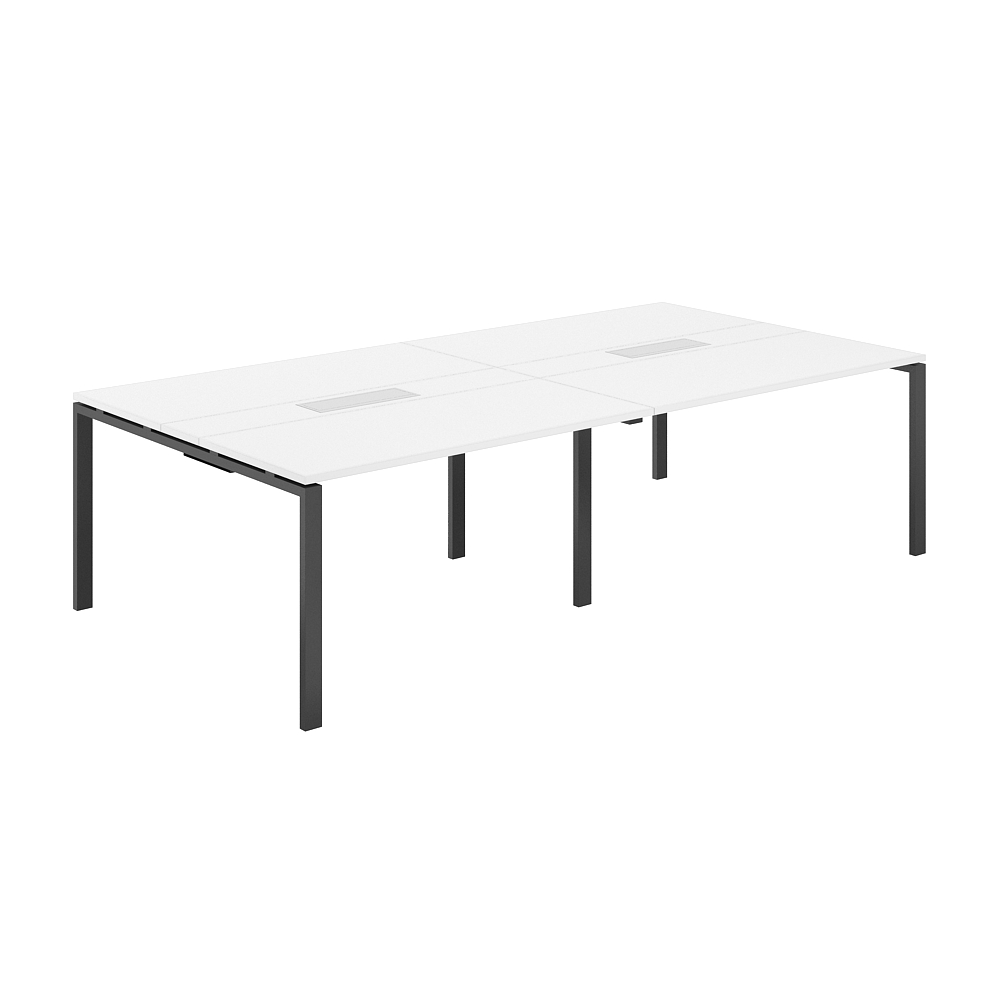 Стол переговорный комбинированный 2800х1438х750 МК60х30 SG.285.WH.63.AN.WH