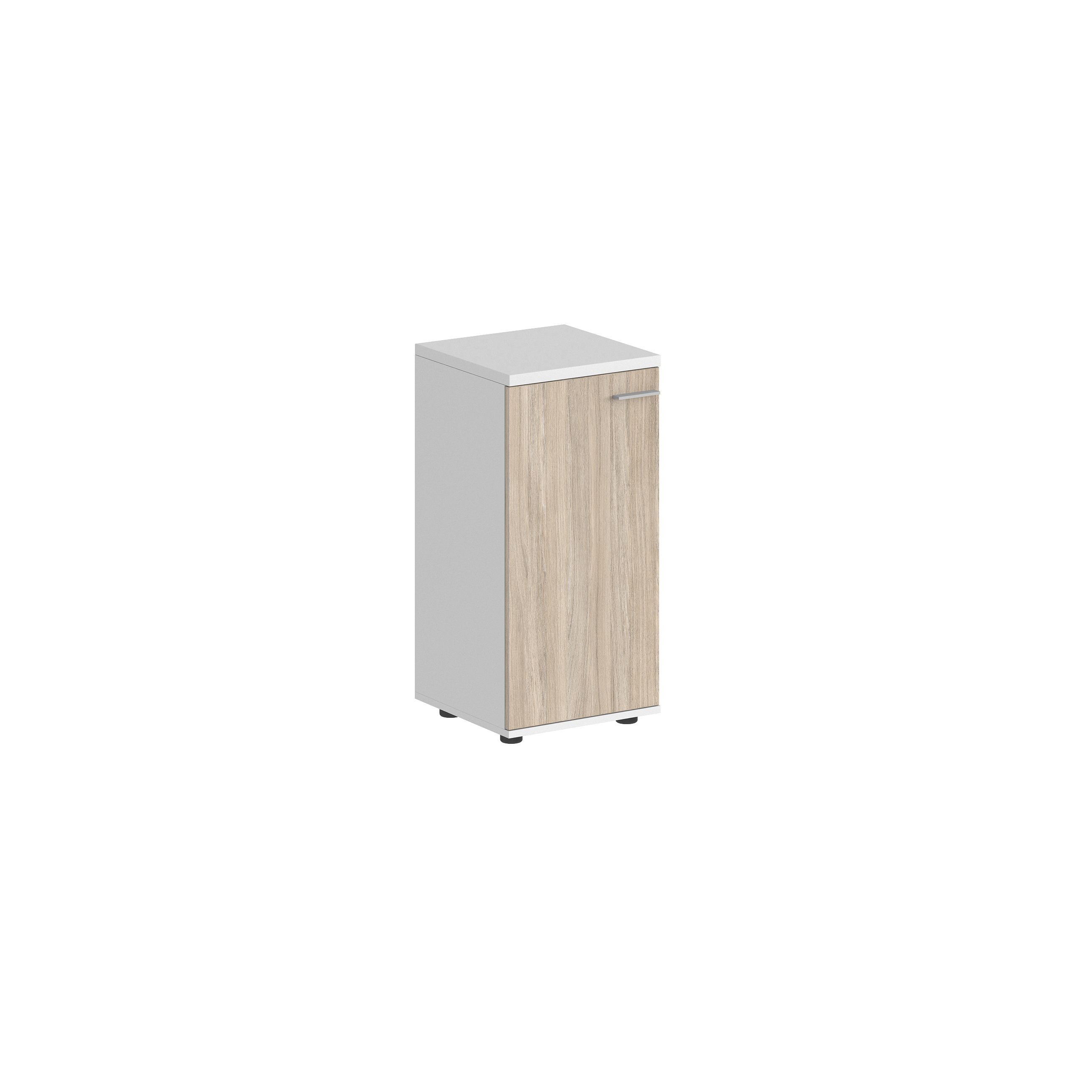 Шкаф низкий 400х400х825, 1 дв., з.ст ЛДСП, левый SG.816.WH.OL.L