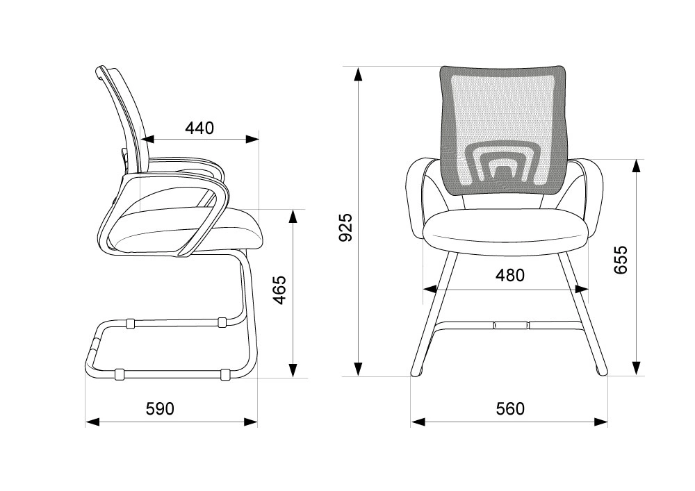 Кресло Бюрократ CH-695N-AV