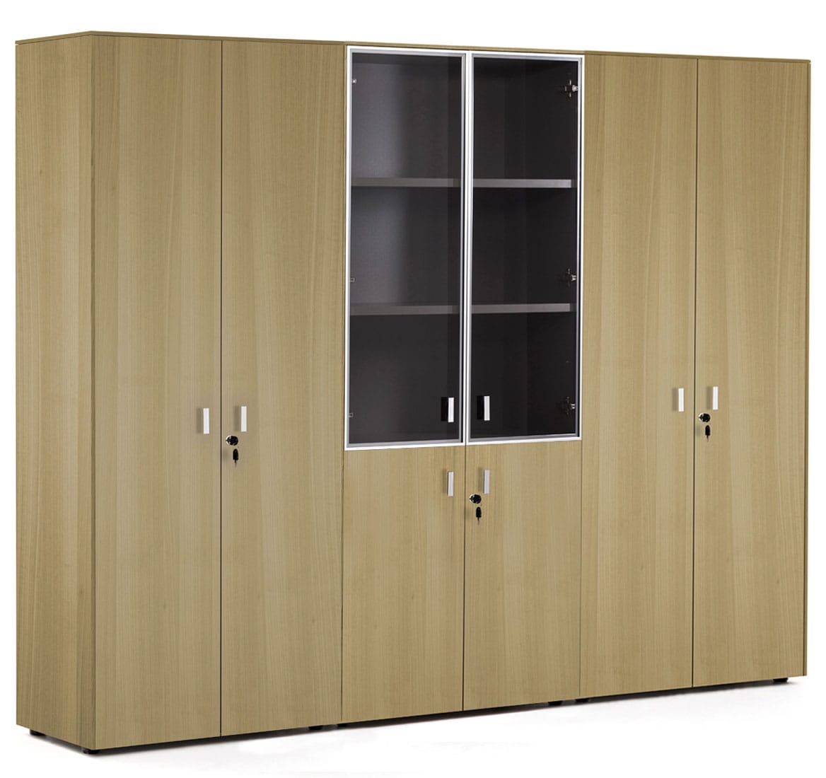 Шкаф высокий тройной комбинированный (с гардеробом) Enzo 109 733 ECL