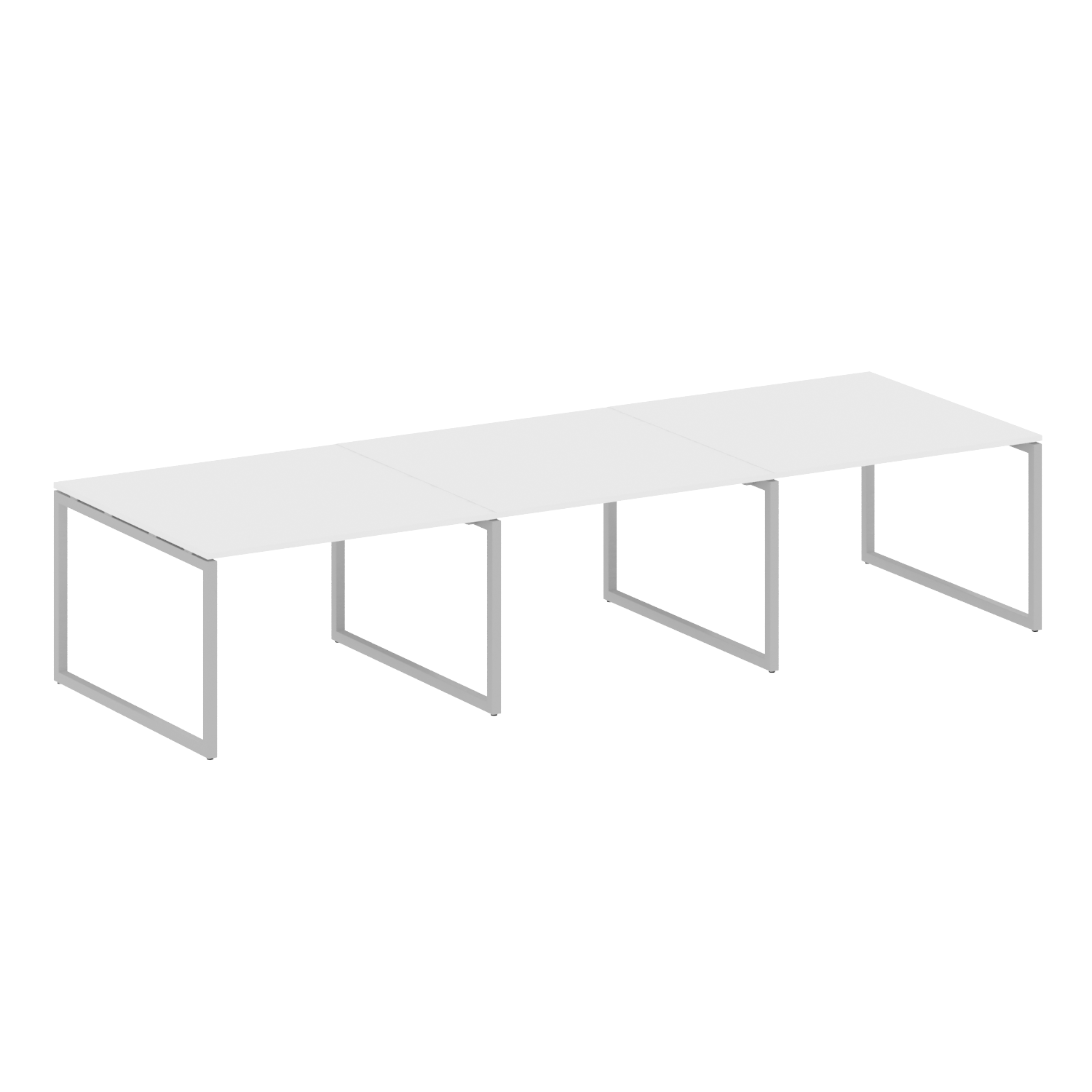 МЕТАЛ СЙСТЕМ / METAL SYSTEM Quattro Перег. стол (3 столешницы) на О-оразном м/к 40БО.ПРГ-3.2