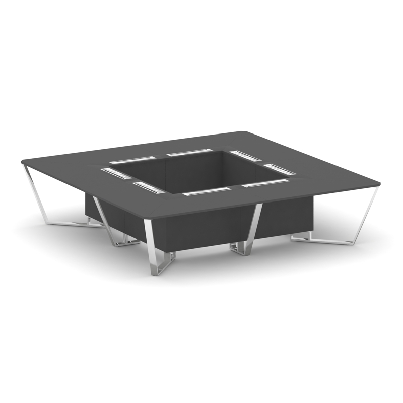 Steel Meet Стол переговорный квадратный MDK-PR.B.SP-16K