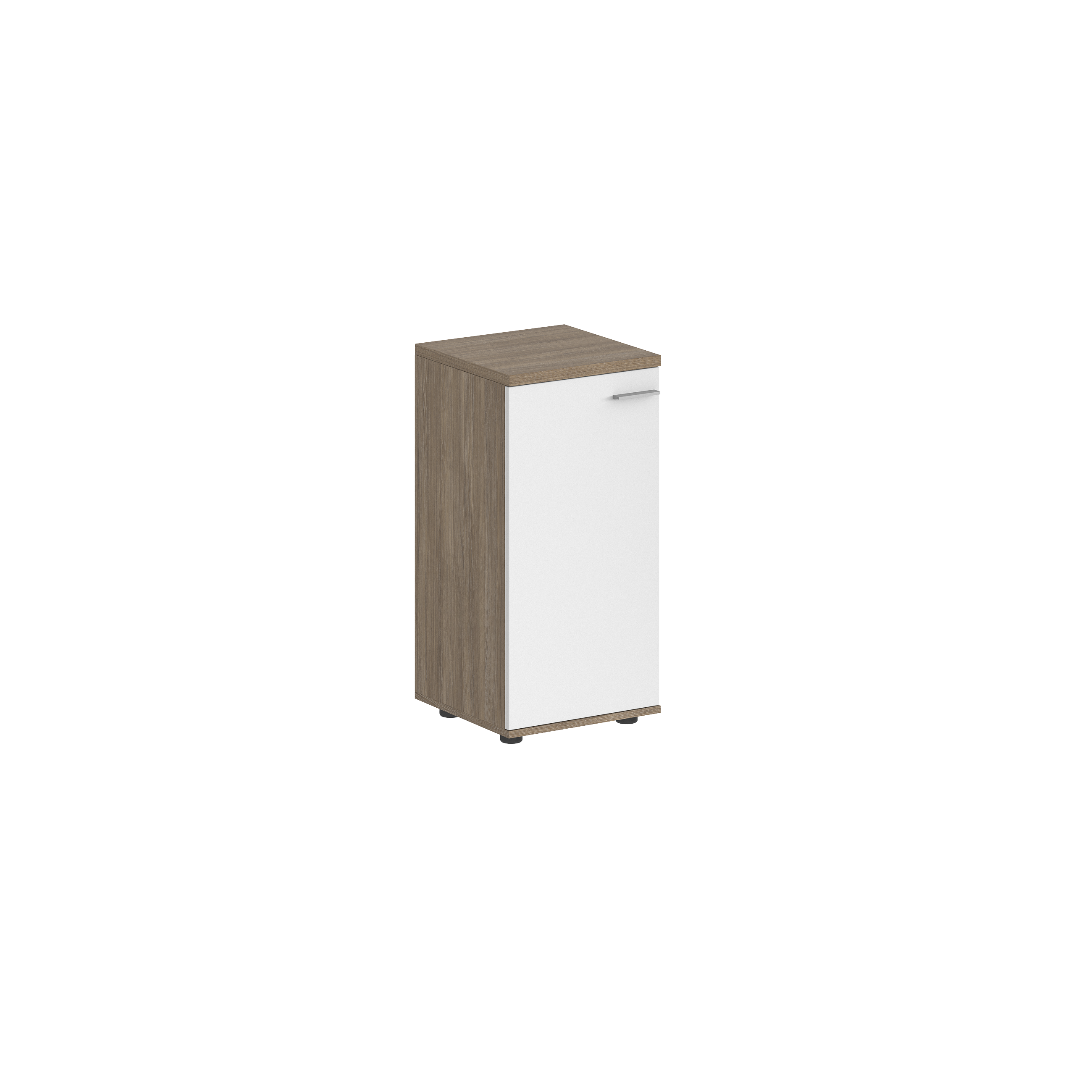 Шкаф низкий 400х400х825, 1 дв., з.ст HDF, левый SG.806.OD.WH.L