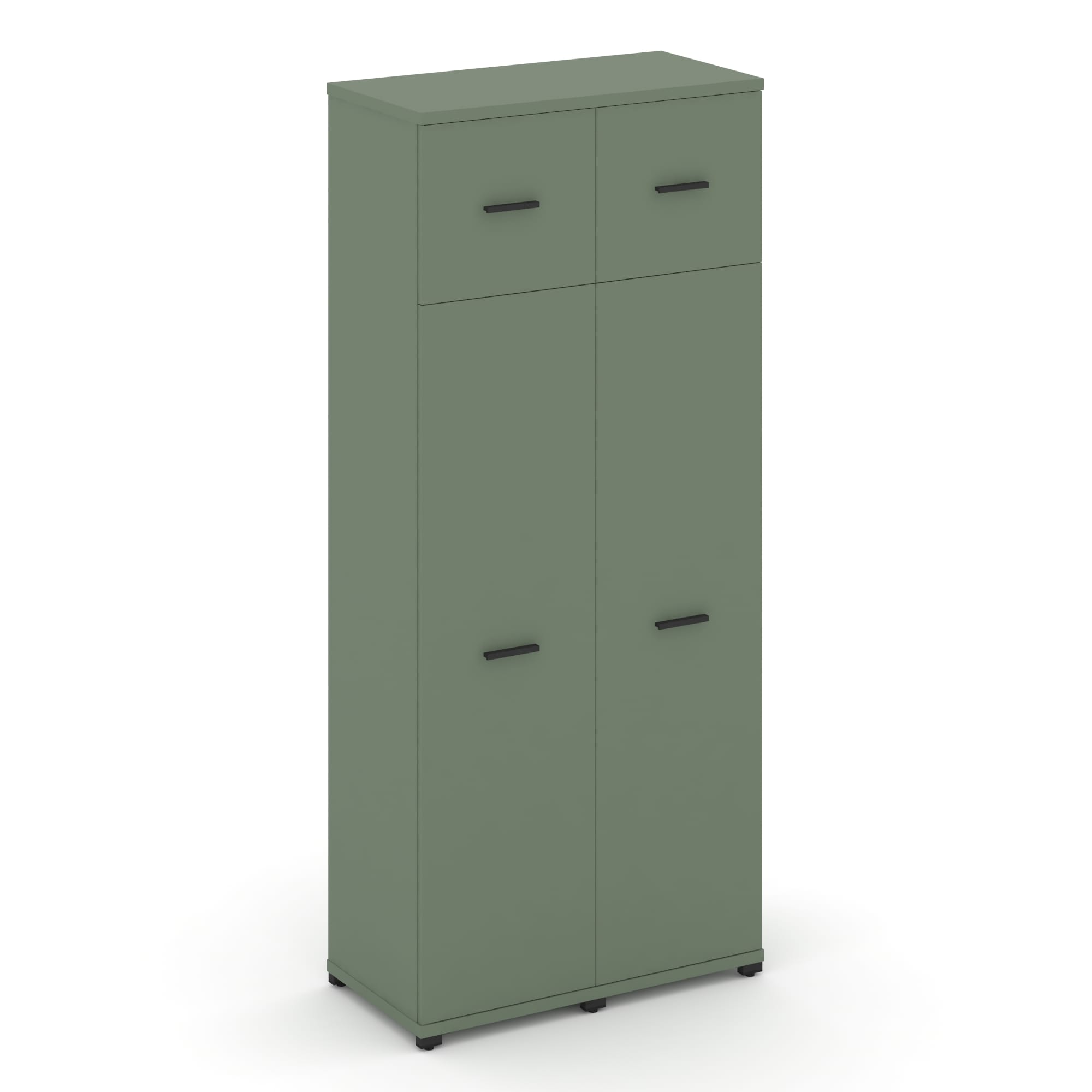 Concept Шкаф 2 узкие секции, 5 ниш CN.STU-527 B Кобо/Металл Черный 836*420*1922