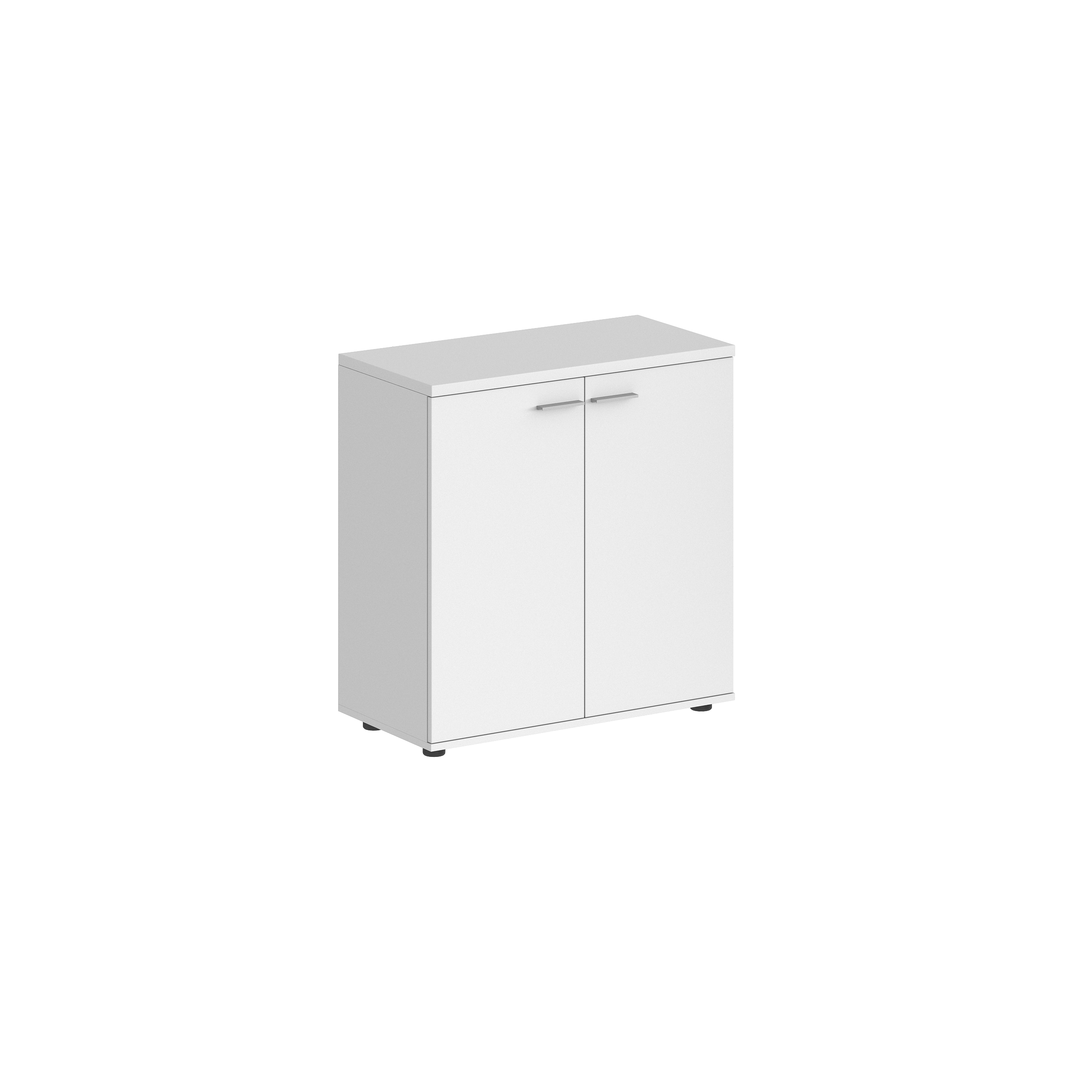 Шкаф низкий 800х400х825, 2-х дв., з.ст ЛДСП SG.815.WH.WH