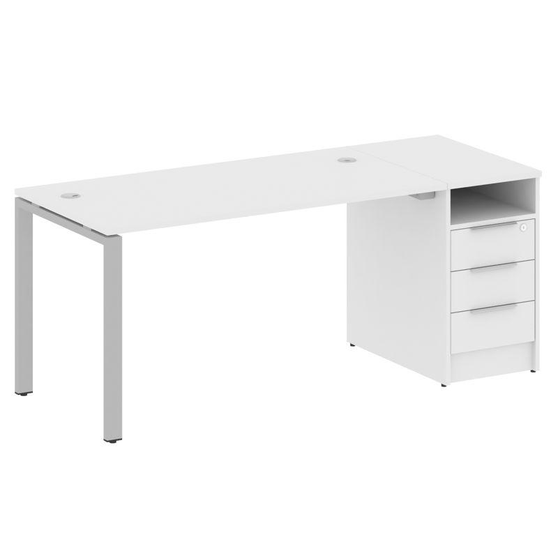 Metal System Рабочая станция с тумбой на П-образном м/к БП.РС-СТП-1.3