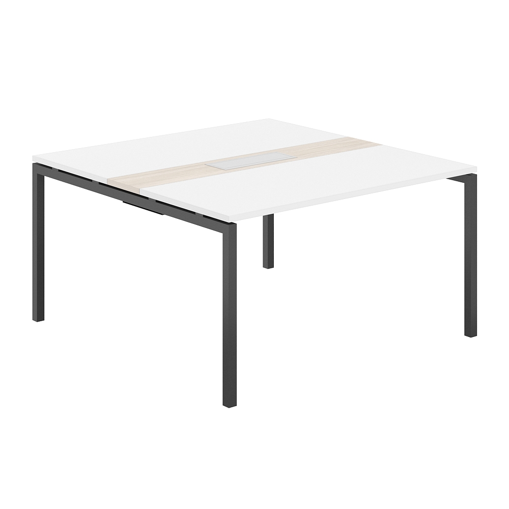 Стол переговорный комбинированный 1400х1438х750 МК40х40 SG.282.WH.44.AN.OL