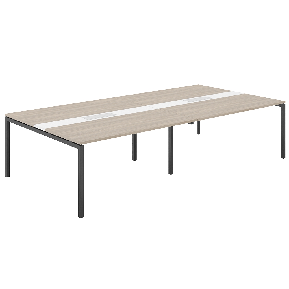 Стол переговорный комбинированный 3200х1638х750 МК40х40 SG.286.OD.44.AN.WH