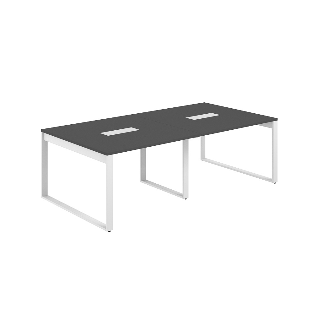 Стол для переговоров 2400х1238х750 AG.2412.AN.72.WH