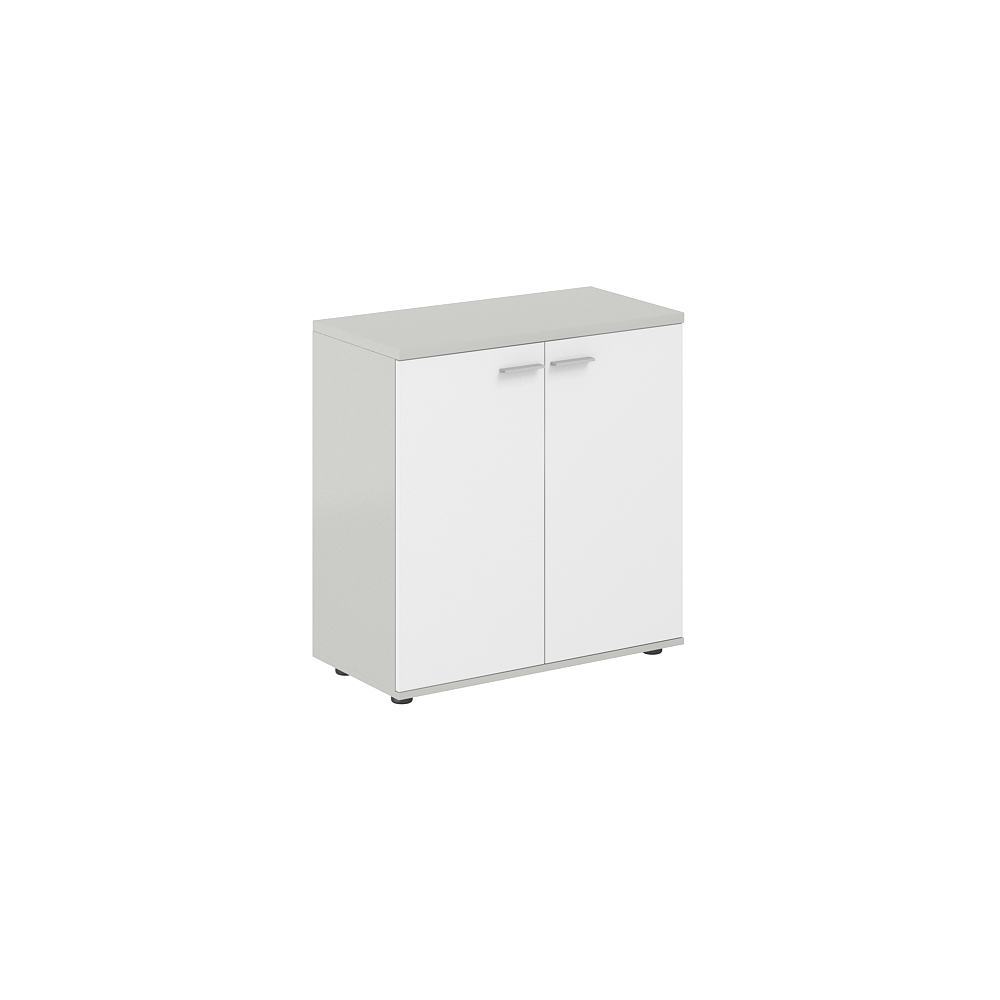 Шкаф низкий 800х400х825, 2-х дв., з.ст ЛДСП SG.815.SH.WH