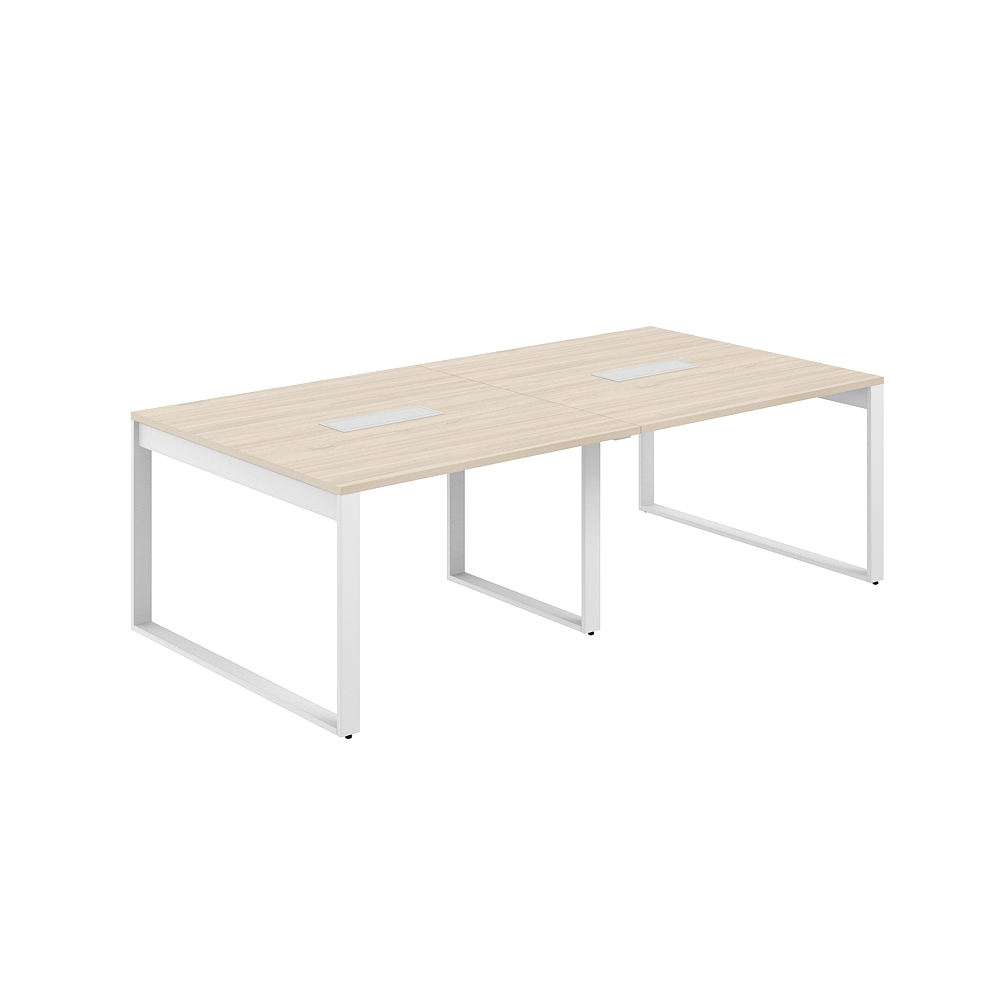 Стол для переговоров 2400х1238х750 AG.2412.AR.72.WH