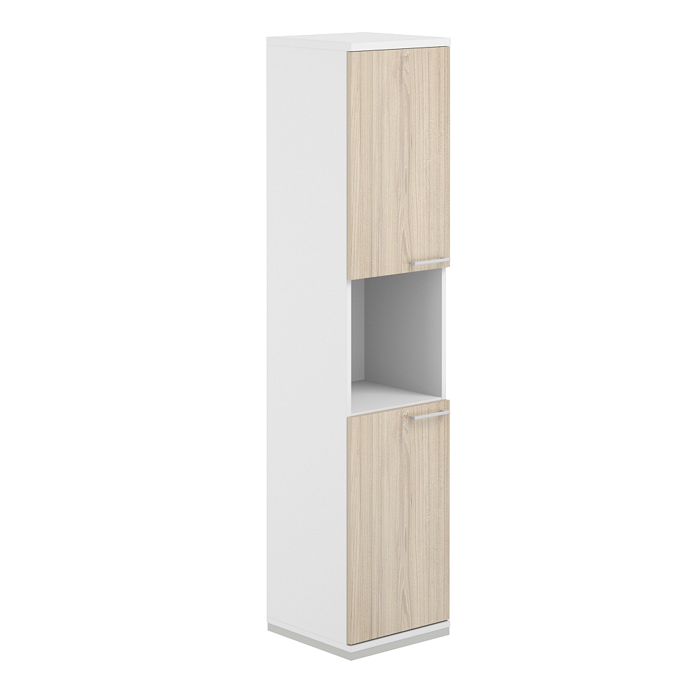 Шкаф 5 ур. 400х400х1833 с нишей AG.219.WH.WH.AR.WH.L