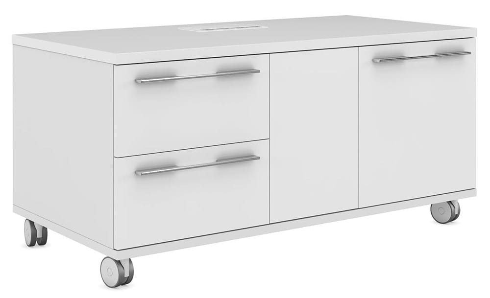 Тумба подкатная EMPORIO с 2 ящиками и 2 дверьми (правая)