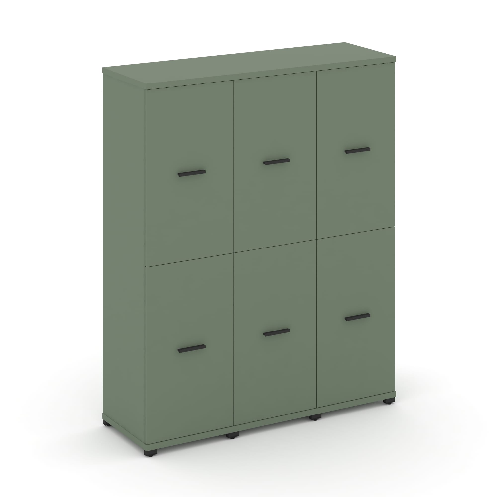 Concept Шкаф 3 узкие секции, 4 ниши CN.STU-432 B Кобо/Металл Черный 1252*420*1554