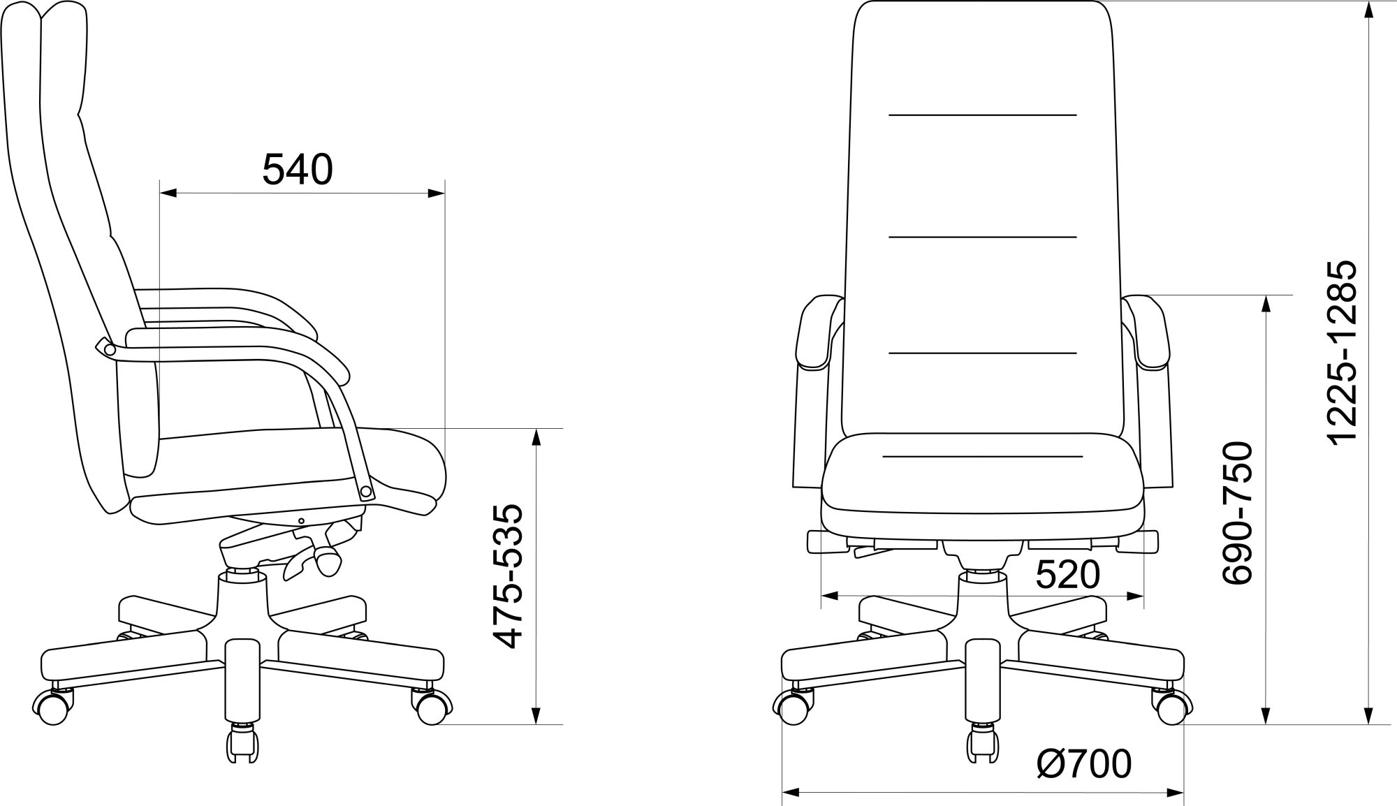 Кресло руководителя Бюрократ T-9927WALNUT
