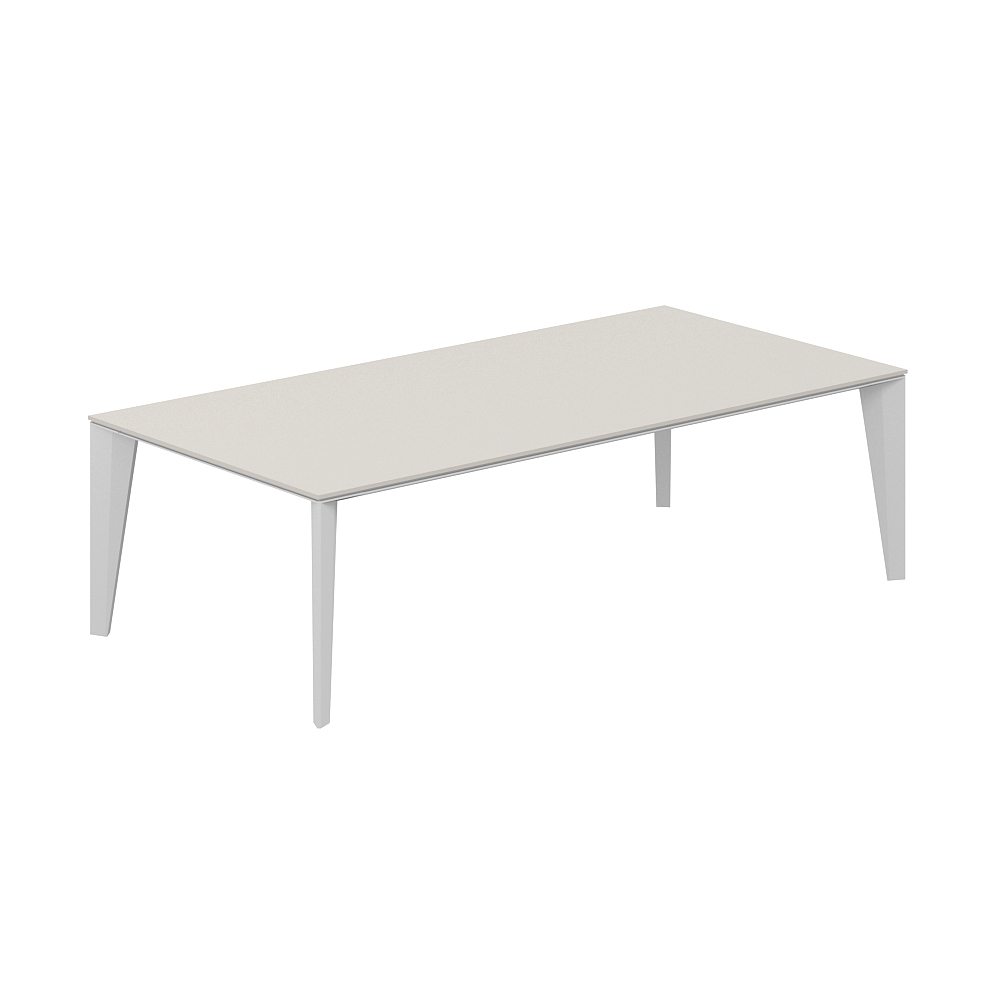 Стол журнальный 1400x700x435 серый камень, каркас алюминий NZ-0107.GS.AL